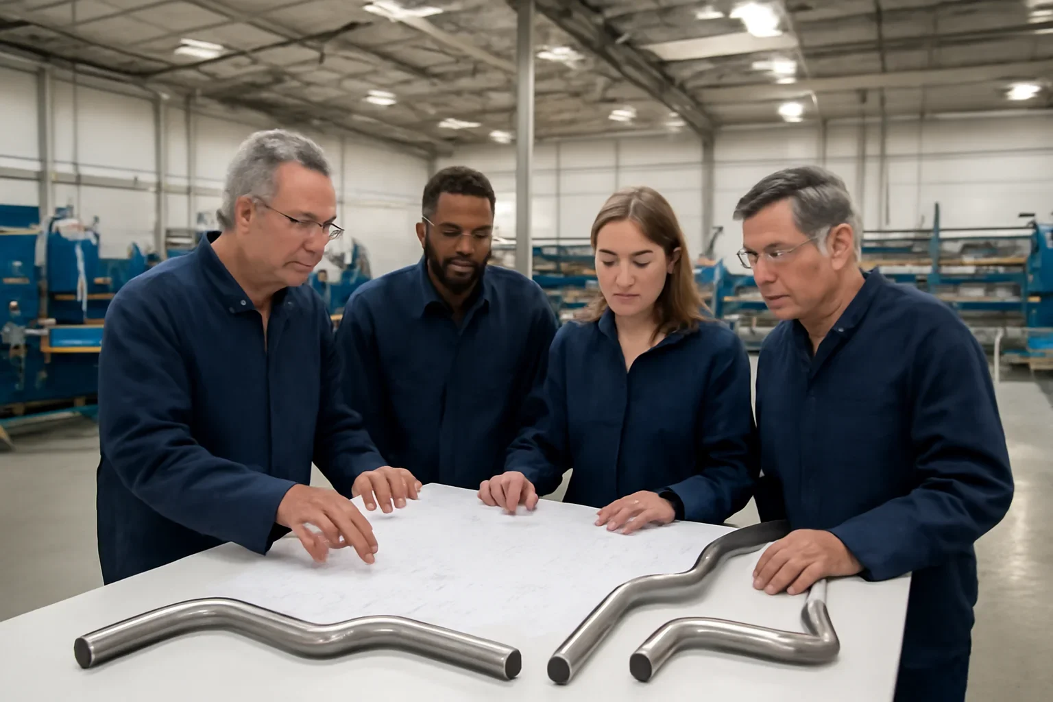 CenterLine Precision Tube Bending manufacturing team in Dublin CA fabrication shop