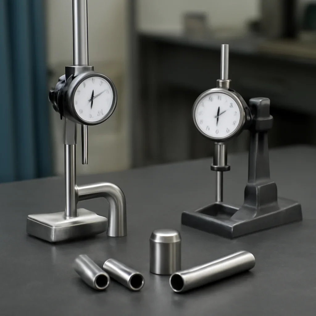 Inspection setup for small diameter tubular parts and assemblies