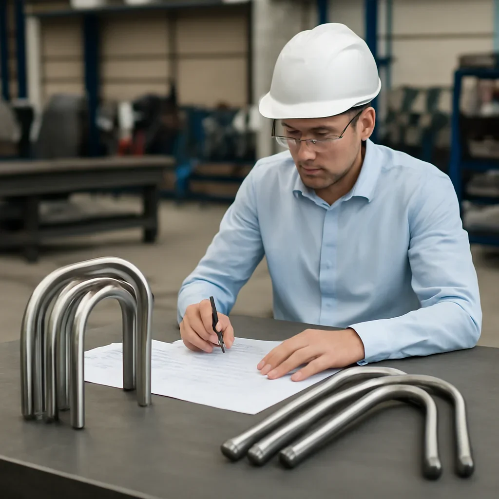 Engineering review and finished parts for mandrel bending vs roll bending production planning