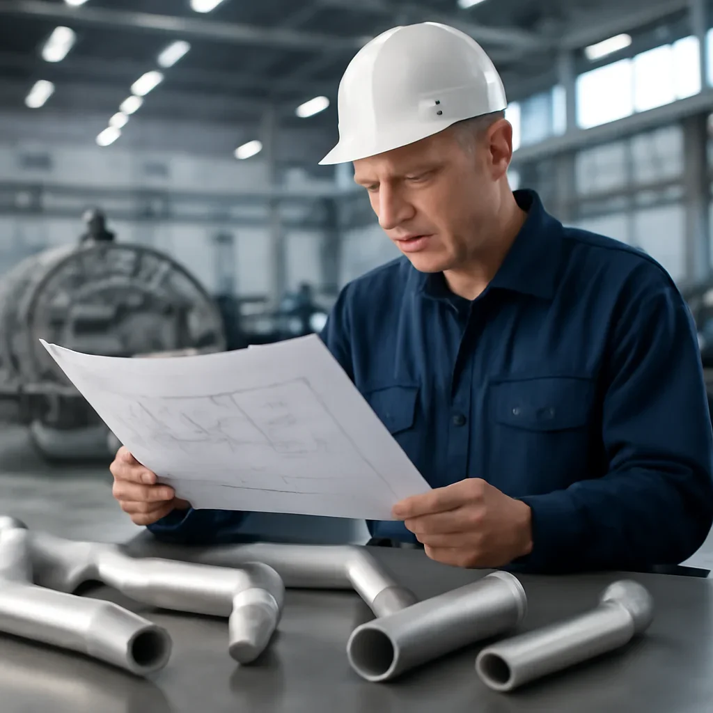 Engineering review and finished parts for aerospace tube fabrication production planning