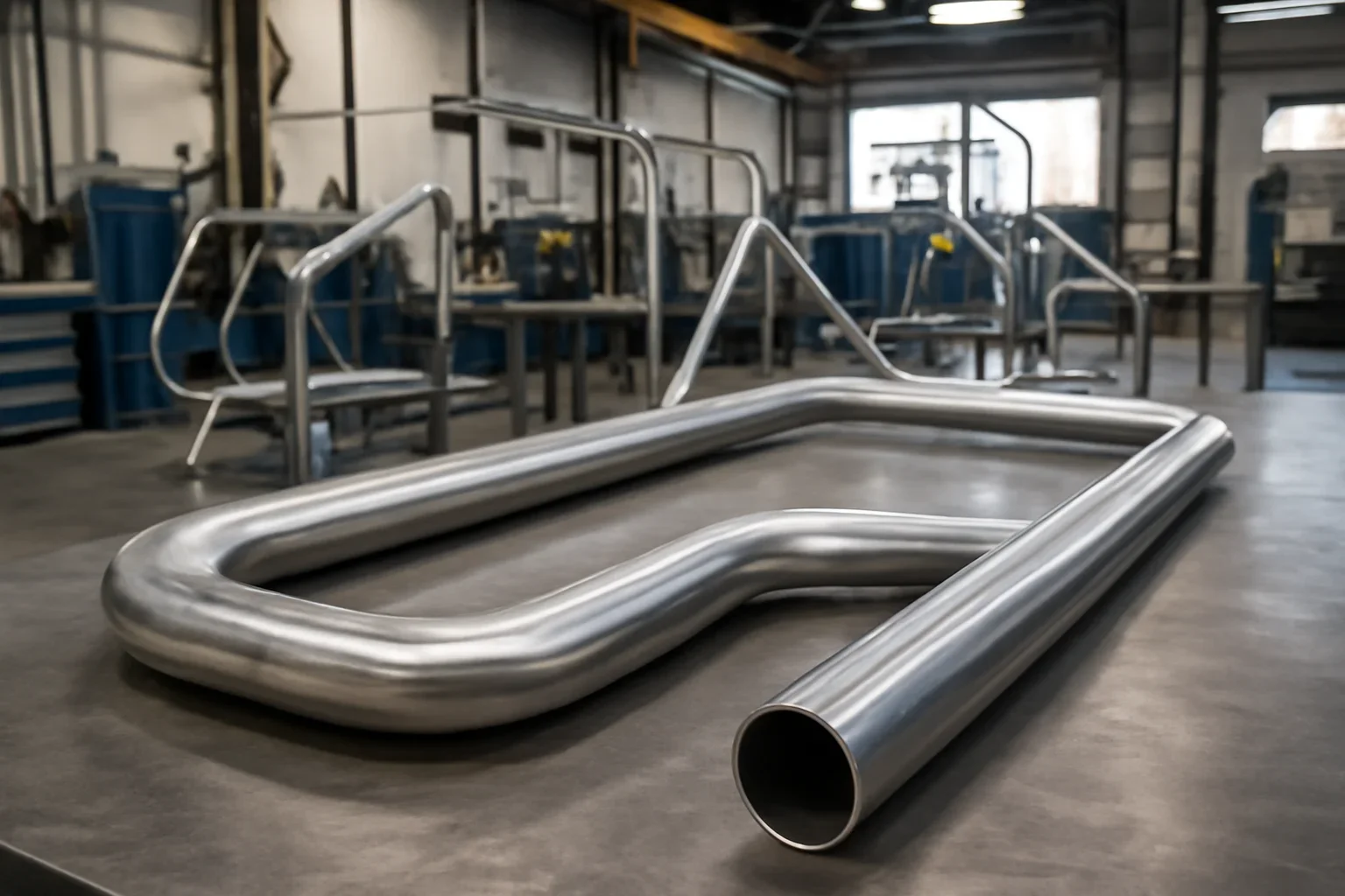 Architecture & Design Tubing work in a Bay Area tube fabrication environment