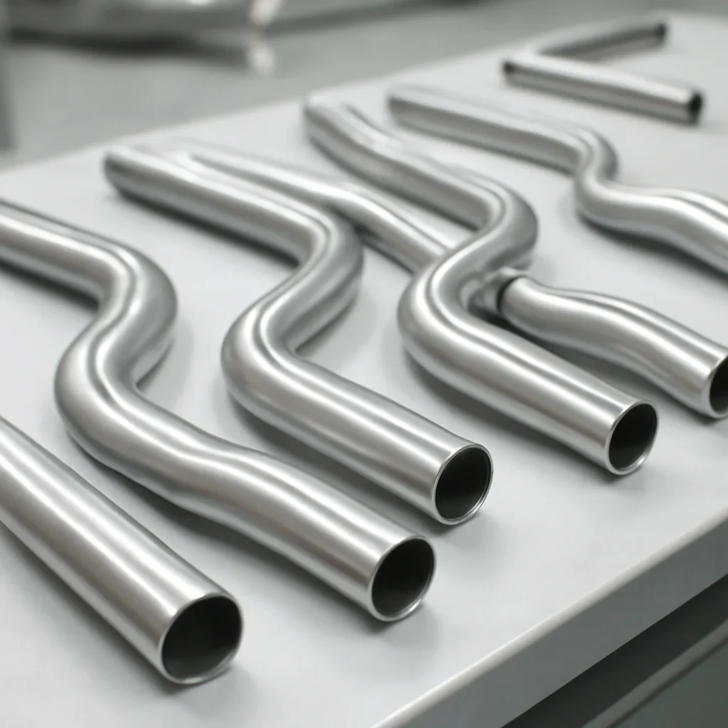 Electronics Manufacturing Tubing components staged for inspection and production planning