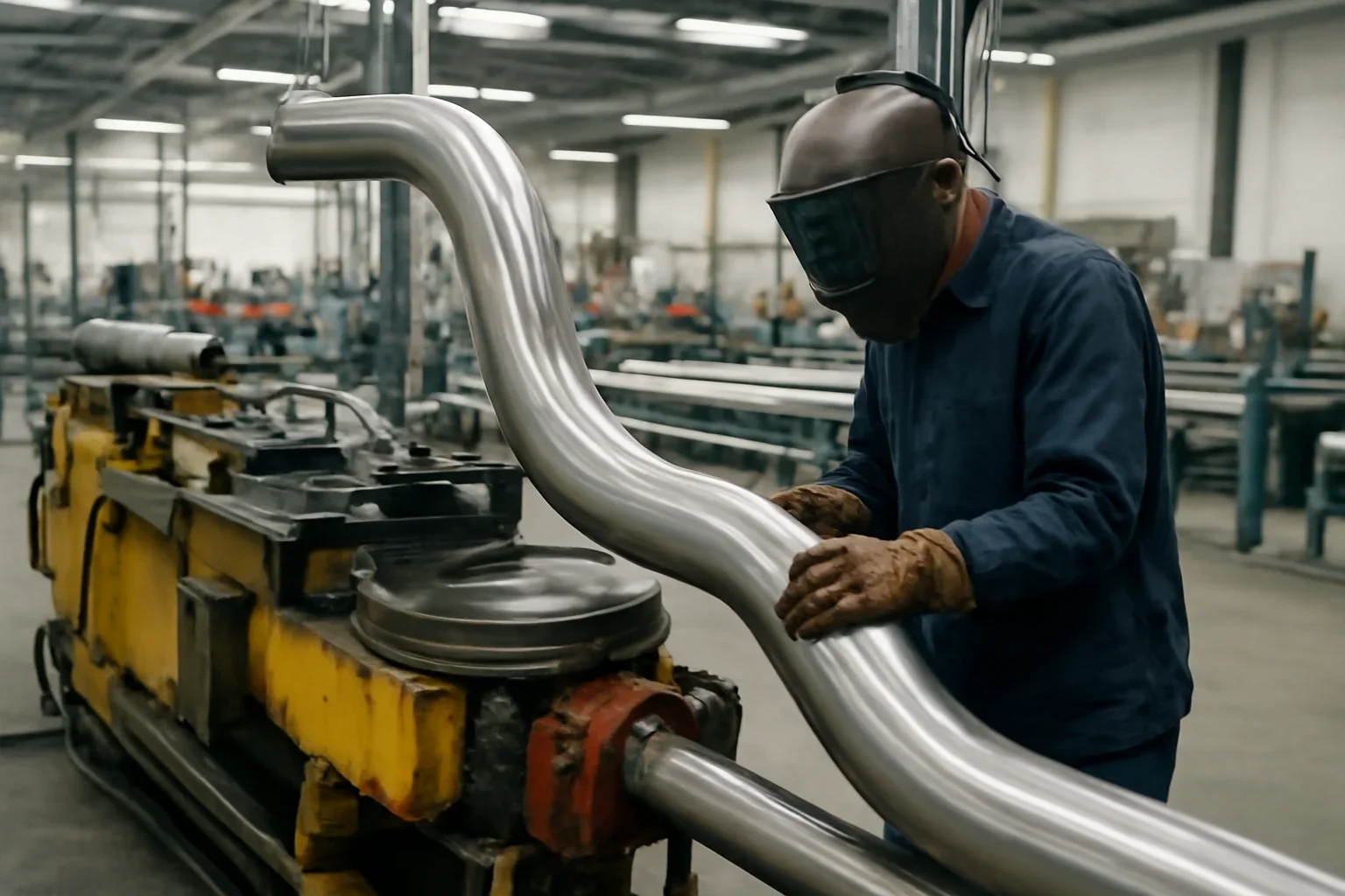 Heavy Equipment Tubing work in a Bay Area tube fabrication environment