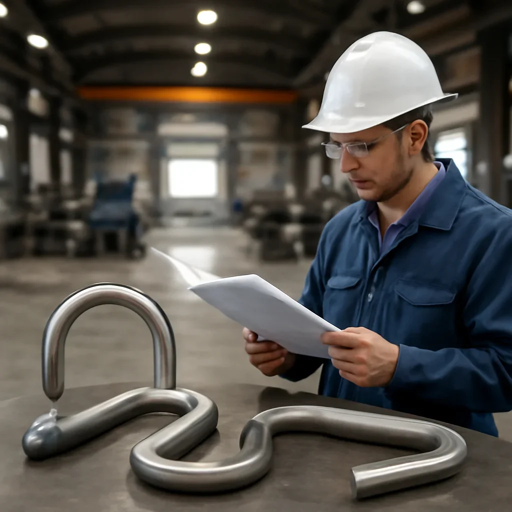 Engineering review and finished parts for coil bending production planning