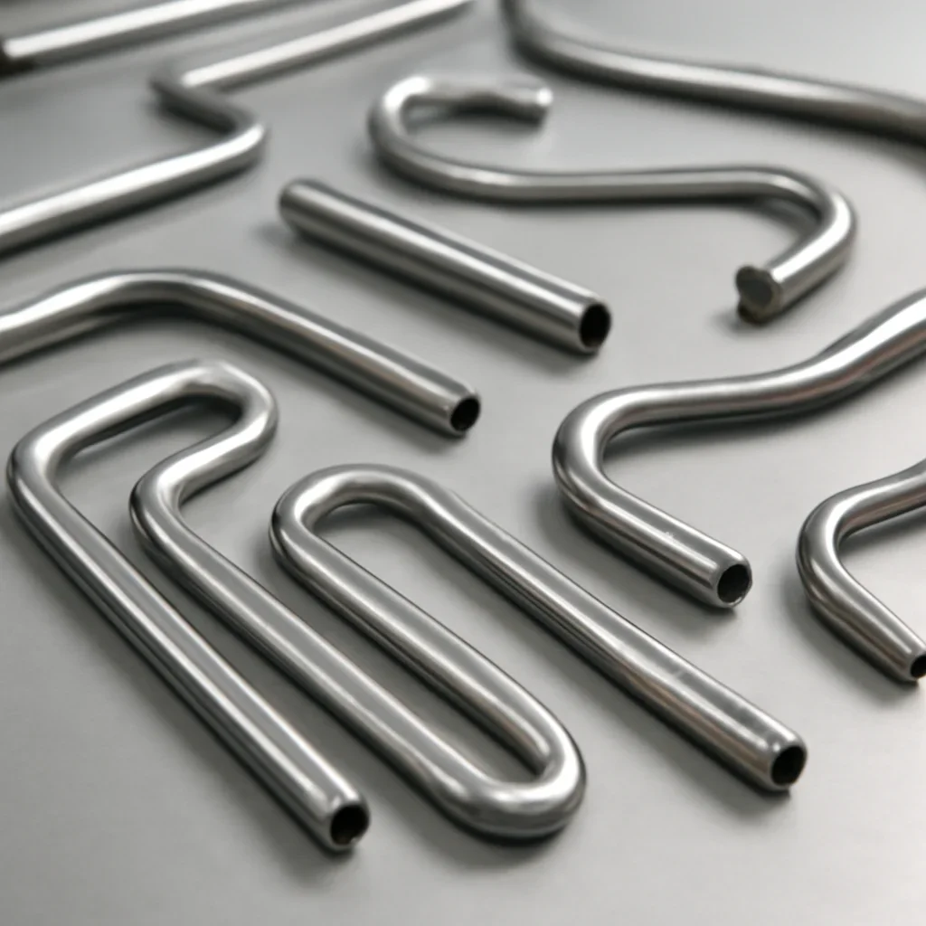 Coil Bending components staged for inspection and production planning