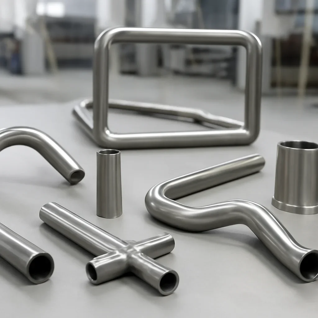 Custom tubular parts showing bending end forming and assembly services
