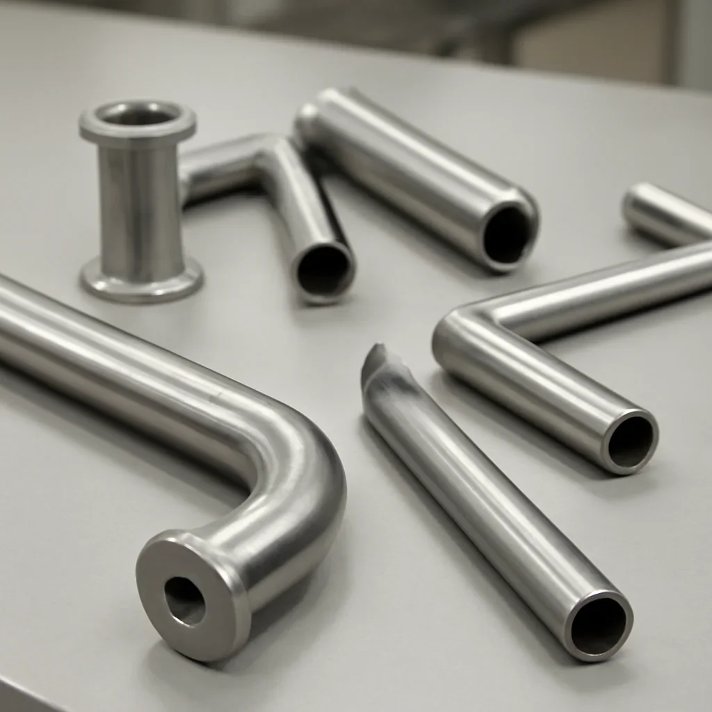 Tube Assembly components staged for inspection and production planning