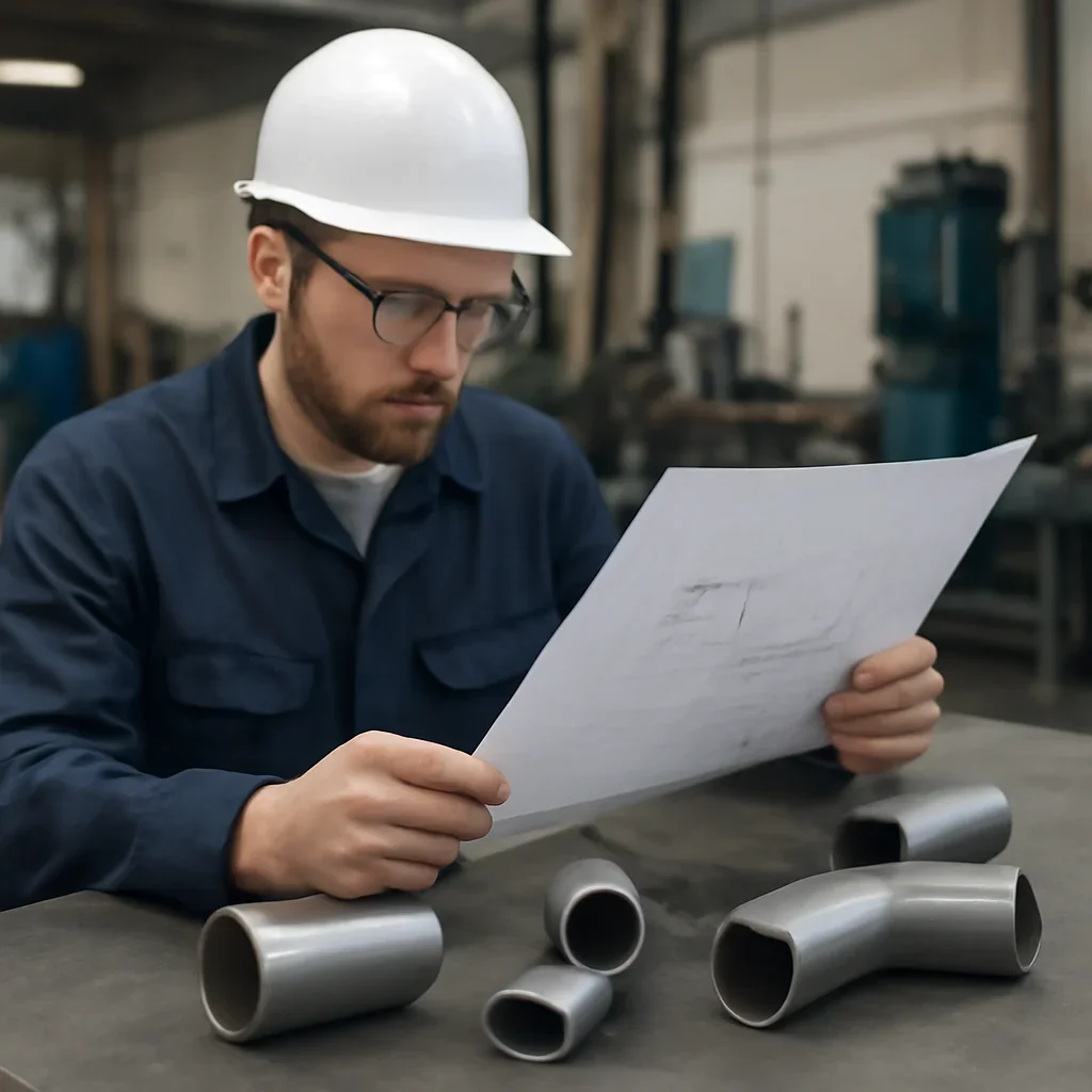 Engineering review and finished parts for tube notching production planning