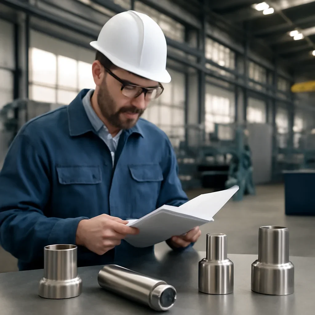 Engineering review and finished parts for quality standards production planning